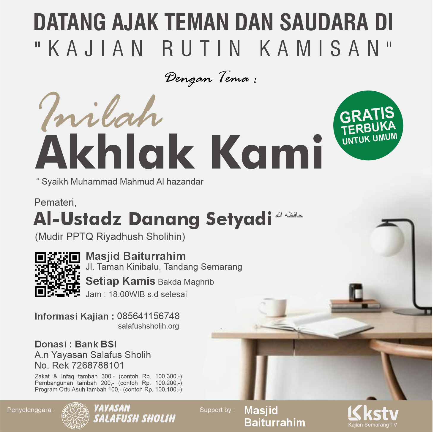 Kajian Kitab "Hadzihi Ahlaquna"